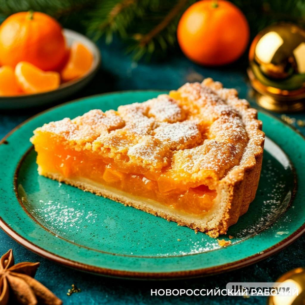 Мандариновый пирог с новогодней ноткой Мандариновый пирог с новогодней ноткой