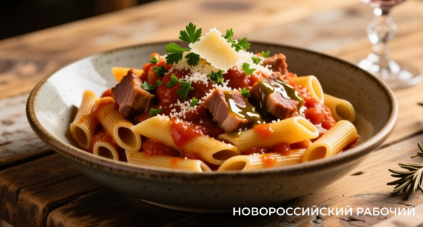 Рецепт блюда для большой семьи: паста со свиными щечками в итальянском стиле Рецепт блюда для большой семьи: паста со свиными щечками в итальянском стиле