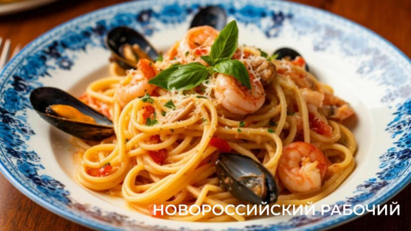 Спагетти с морепродуктами Спагетти с морепродуктами